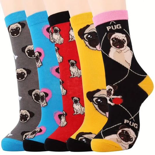 Love My Pugs Family Set Socks