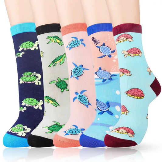 Happy Turtle Family Set Socks