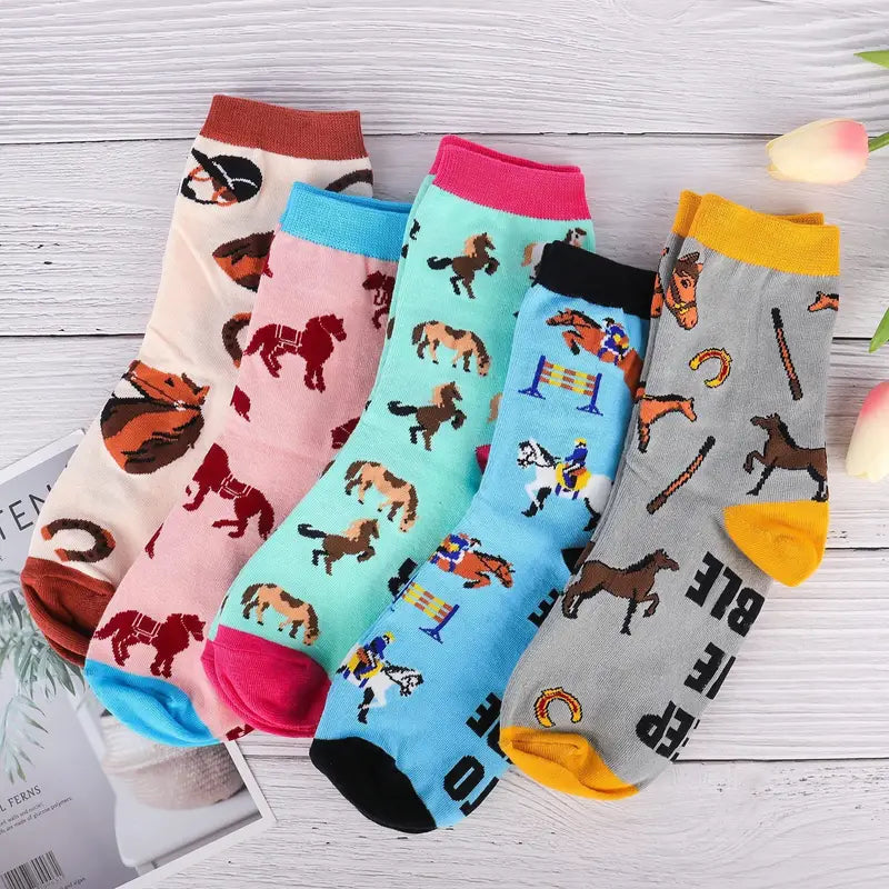 Horses Family Set Socks